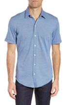 Men's Boss Robb Slim Fit Jersey Sport Shirt - Blue