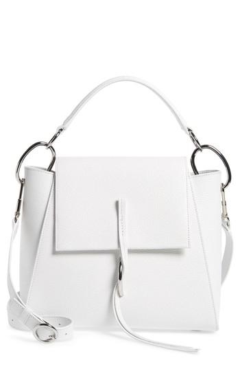 3.1 Phillip Lim Leigh Top Handle Leather Satchel - White