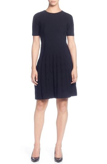 Women's Catherine Catherine Malandrino Jacquard Sweater Dress - Black