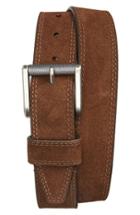 Men's 1901 Suede Belt - Brown