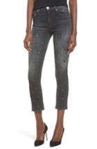 Women's Hudson Harper High Waist Crop Baby Boot Jeans - Black