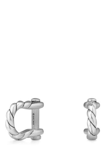 Men's David Yurman Maritime Shackle Silver Cuff Links