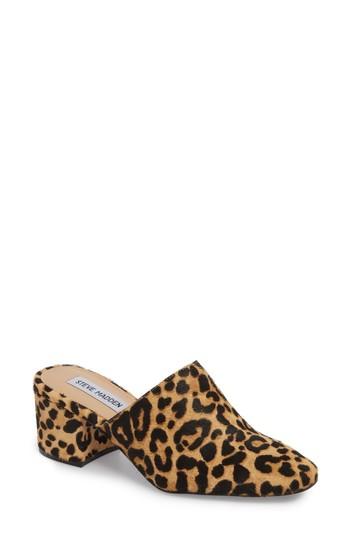 Women's Steve Madden Notch Mule .5 M - Brown