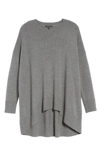 Women's Eileen Fisher Cashmere & Wool Blend Oversize Sweater, Size /x-small - Grey