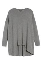 Women's Eileen Fisher Cashmere & Wool Blend Oversize Sweater, Size /x-small - Grey