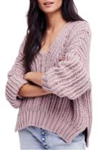 Women's Free People Infinite V-neck Sweater - Purple