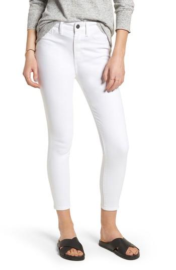 Women's Treasure & Bond Charity High Waist Crop Skinny Jeans - White