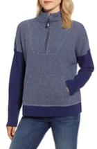 Women's Vineyard Vines Quarter Zip Popover Sweater - Blue