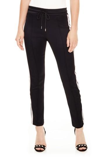Women's Sandro Side Stripe Track Pants - Black