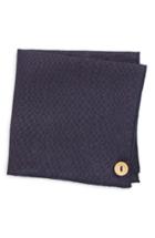 Men's Armstrong & Wilson Stain Glass Linen Pocket Square, Size - Blue