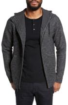 Men's Good Man Brand Texture Zip Hoodie, Size - Grey