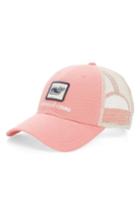 Men's Vineyard Vines Whale Patch Trucker Hat - Pink