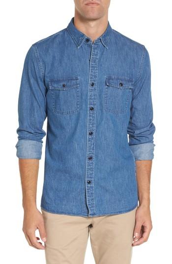 Men's Bonobos Slim Fit Denim Shirt - Blue