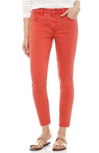 Women's Sam Edelman The Kitten Raw Hem Skinny Jeans - Red