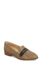 Women's Sole Society Jessica Genuine Calf Hair Smoking Slipper M - Brown