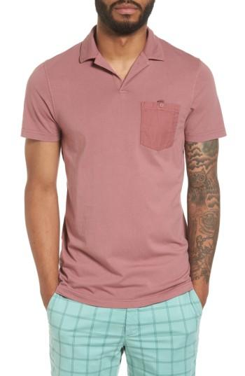 Men's Ted Baker London Stelly Modern Slim Fit Polo (m) - Pink