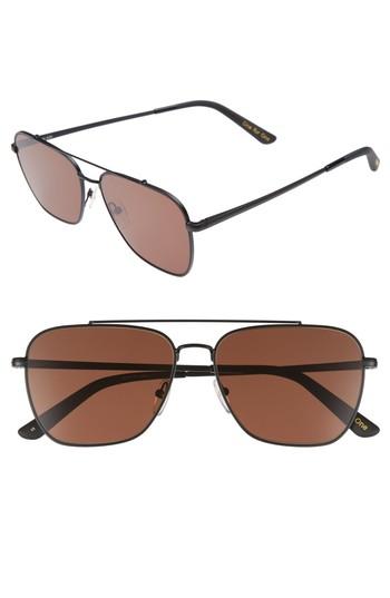 Men's Toms Irwin 58mm Sunglasses - Matte Black
