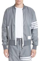 Men's Thom Browne Lightweight Ripstop Bomber Jacket - Grey