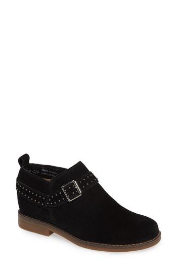 Women's Hush Puppies Cayto Studded Belt Bootie .5 W - Black