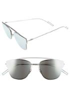 Men's Dior Homme 57mm Semi Rimless Sunglasses - Matte Palladium