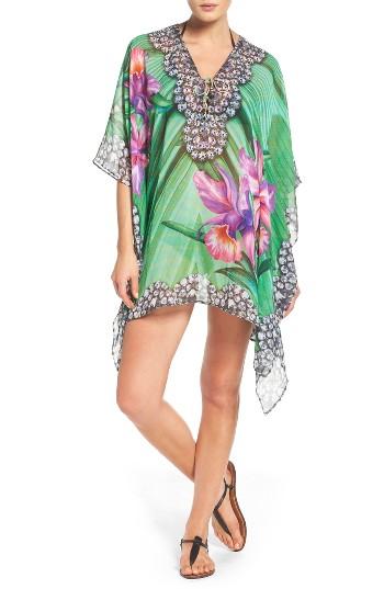 Women's Asa Kaftans Bali Short Kaftan - Green