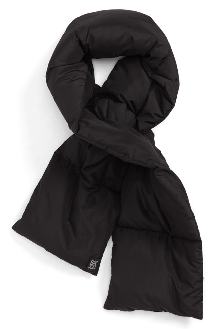 Women's Bacon Puffa Scarf, Size - Black