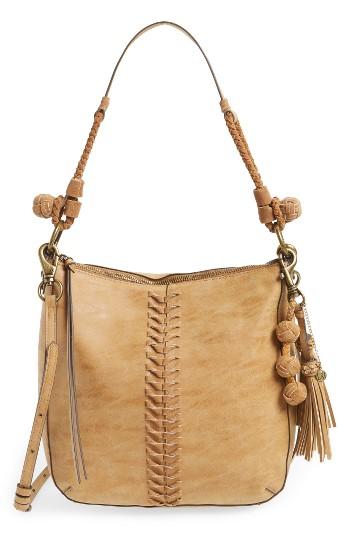 Elle & Jae Gypset Zaragoza Faux Leather Crossbody Hobo - Brown