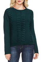 Women's Vince Camtuo Lace Through Detail Cotton Blend Sweater - Green