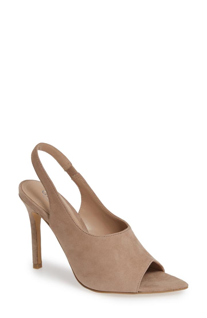 Women's Charles By Charles Davis Trapp Slingback Sandal .5 M - Beige
