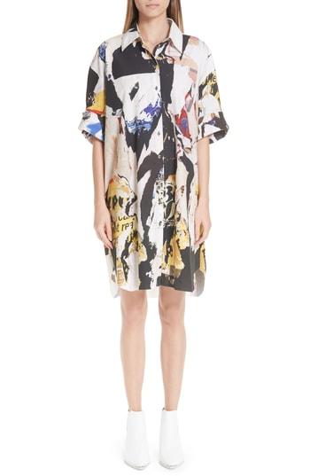 Women's Marques'almeida Oversize Print Shirt - White