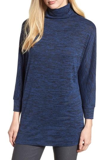Women's Nic+zoe Every Occasion Funnel Neck Top - Blue/green