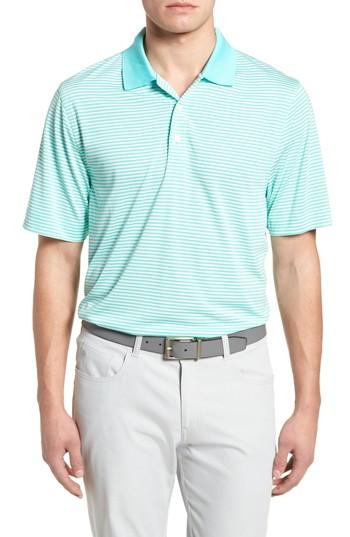 Men's Cutter & Buck Trevor Stripe Drytec Polo - Green