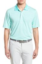 Men's Cutter & Buck Trevor Stripe Drytec Polo - Green