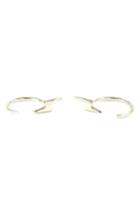 Women's Kris Nations Tiny Lightning Stud Hoop Earrings