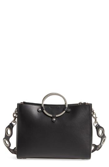 Rebecca Minkoff Ring Leather Satchel - Black