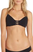 Women's Billabong Sol Searcher Trilet Bikini Top - Black