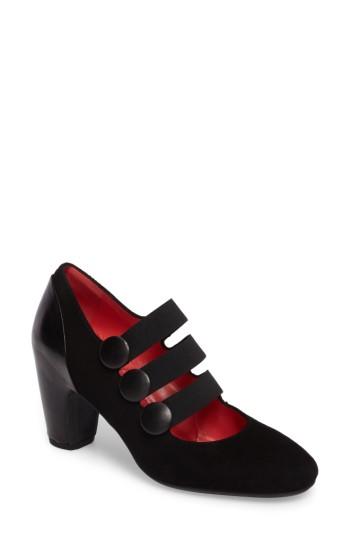 Women's Pas De Rouge Strappy Mary Jane Pump Us / 38eu - Black