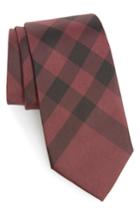 Men's Burberry Exploded Scale Check Silk Tie, Size - Pink