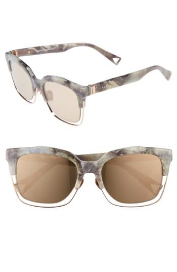 Women's Haze Buzz 55mm Mirrored Sunglasses -