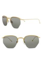 Women's Smoke X Mirrors Geo I 51mm Semi Rimless Sunglasses - Gold