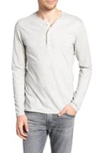 Men's Billy Reid Hartford Slim Fit Henley - Grey