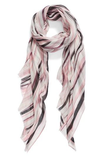 Women's Halogen Painterly Wave Wrap, Size - Pink