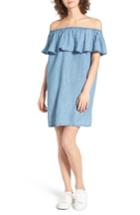 Women's Hinge Off The Shoulder Chambray Cover-up