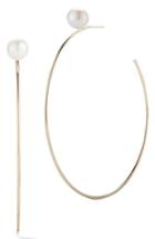 Women's Mizuki Sea Of Beauty Pearl Large Hoop Earrings
