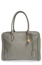 Alexander Mcqueen 'padlock' Calfskin Leather Duffel Bag -