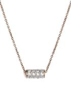 Women's Ginette Ny 'mini Straw' Diamond Necklace