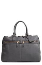 Sole Society Zypa Faux Leather Weekend Bag - Grey