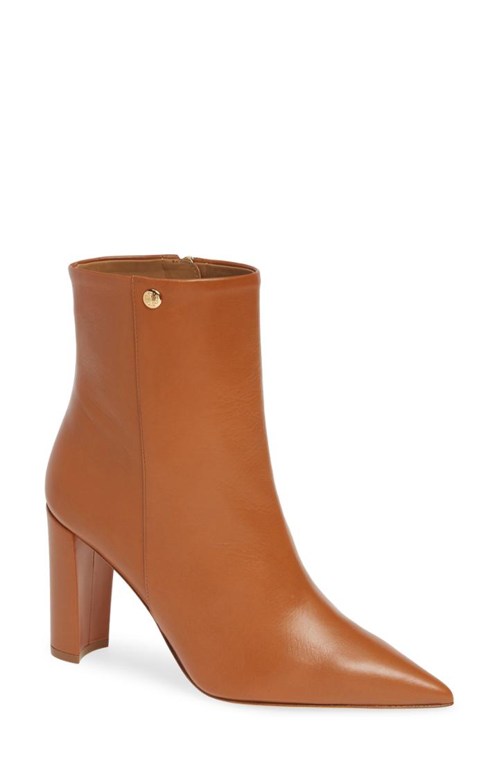 Women's Tory Burch Penelope Pointy Toe Bootie .5 M - Beige