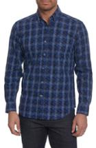 Men's Robert Graham Levy Regular Fit Print Sport Shirt - Blue