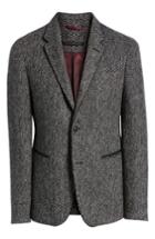Men's John Varvatos Star Usa Piped Tweed Wool Blend Sport Coat